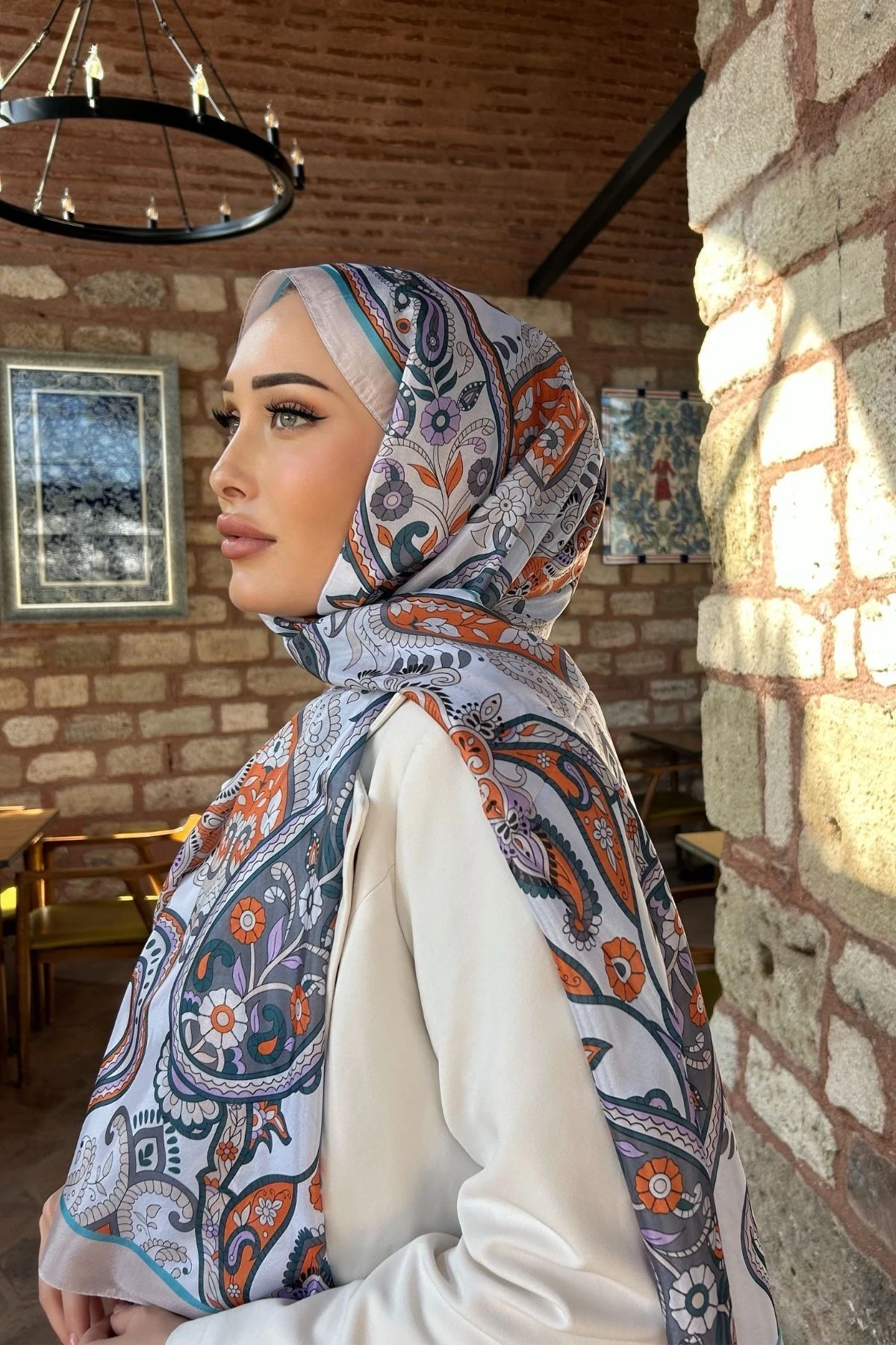 Etni̇k Desen Vual Şal Çok Renkli
