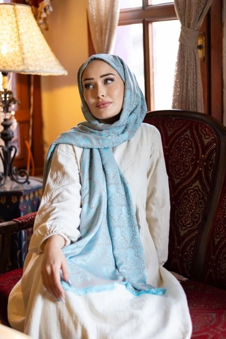 Hürrem Desenli̇ Çi̇ft Tarafli Şal Yeşil