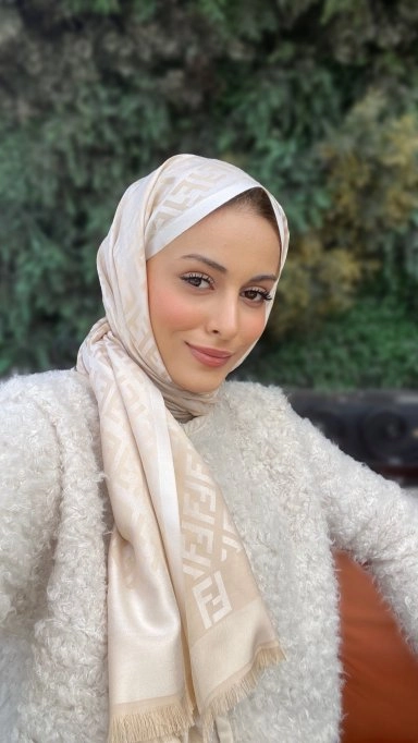 F Desen Kaşmir Şal Bej