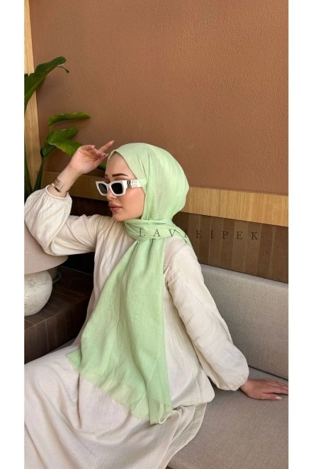 Organik Pamuk Şal Yeşil