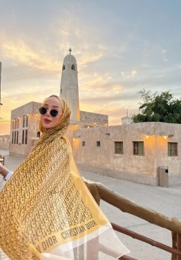 İpek Organze Tül Şal Sarı