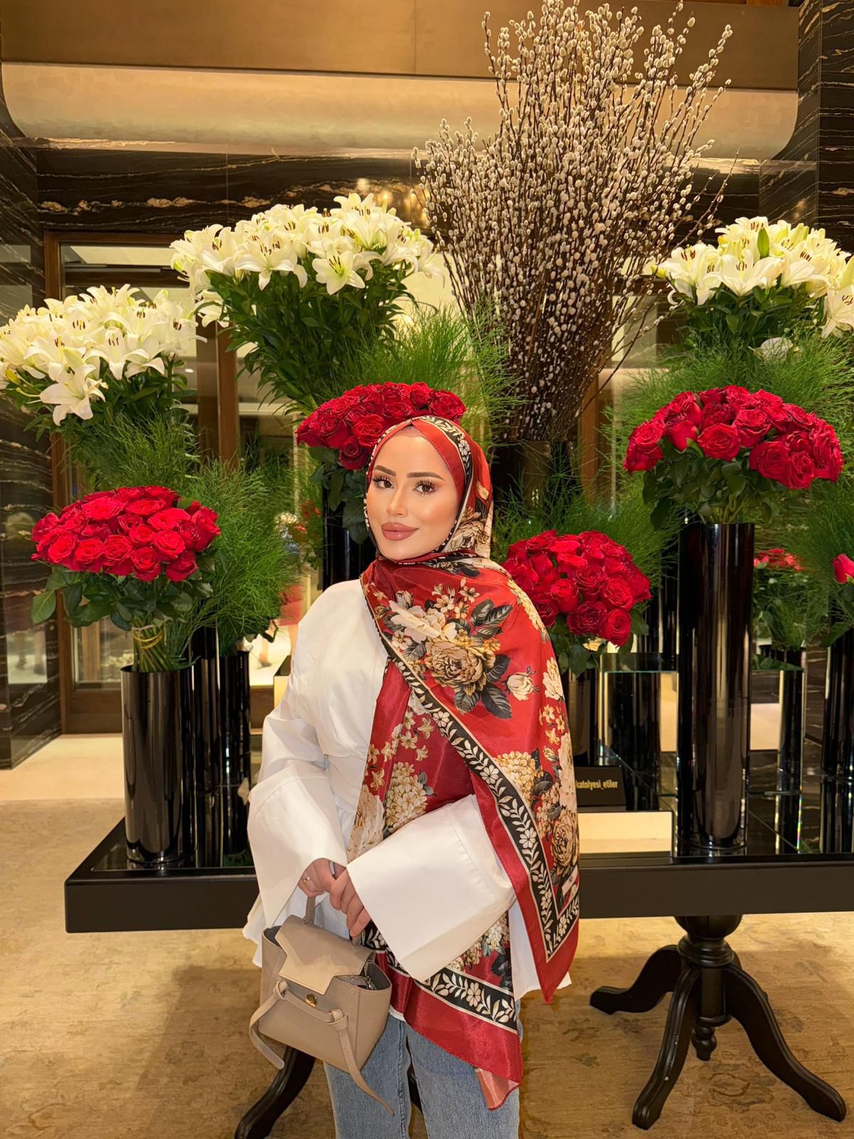 BLUSS BLOOM PAMUK İPEK ŞAL
