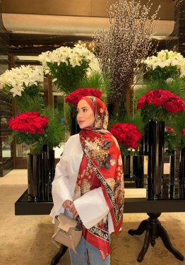 BLUSS BLOOM PAMUK İPEK ŞAL