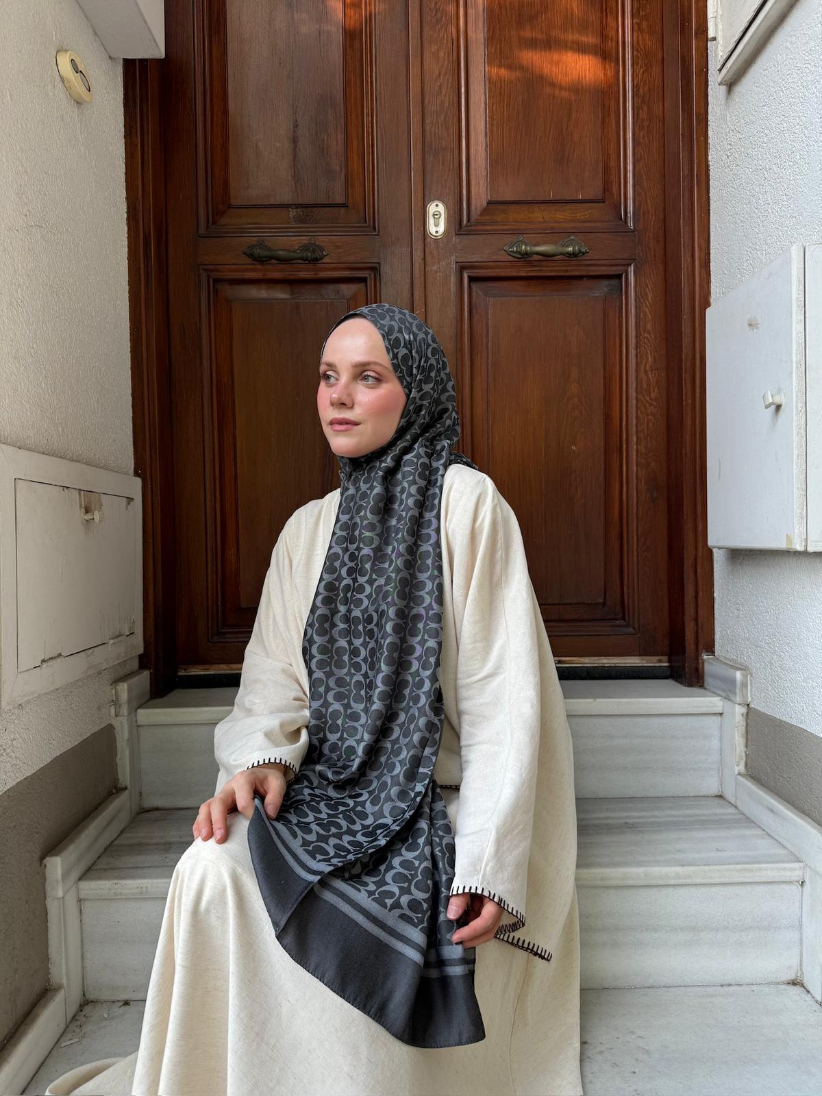 Çift Taraflı Pamuk İpek Şal