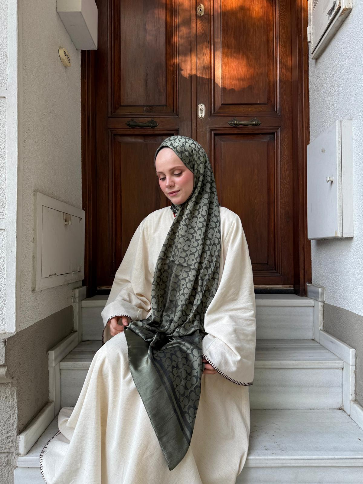 Çift Taraflı Pamuk İpek Şal