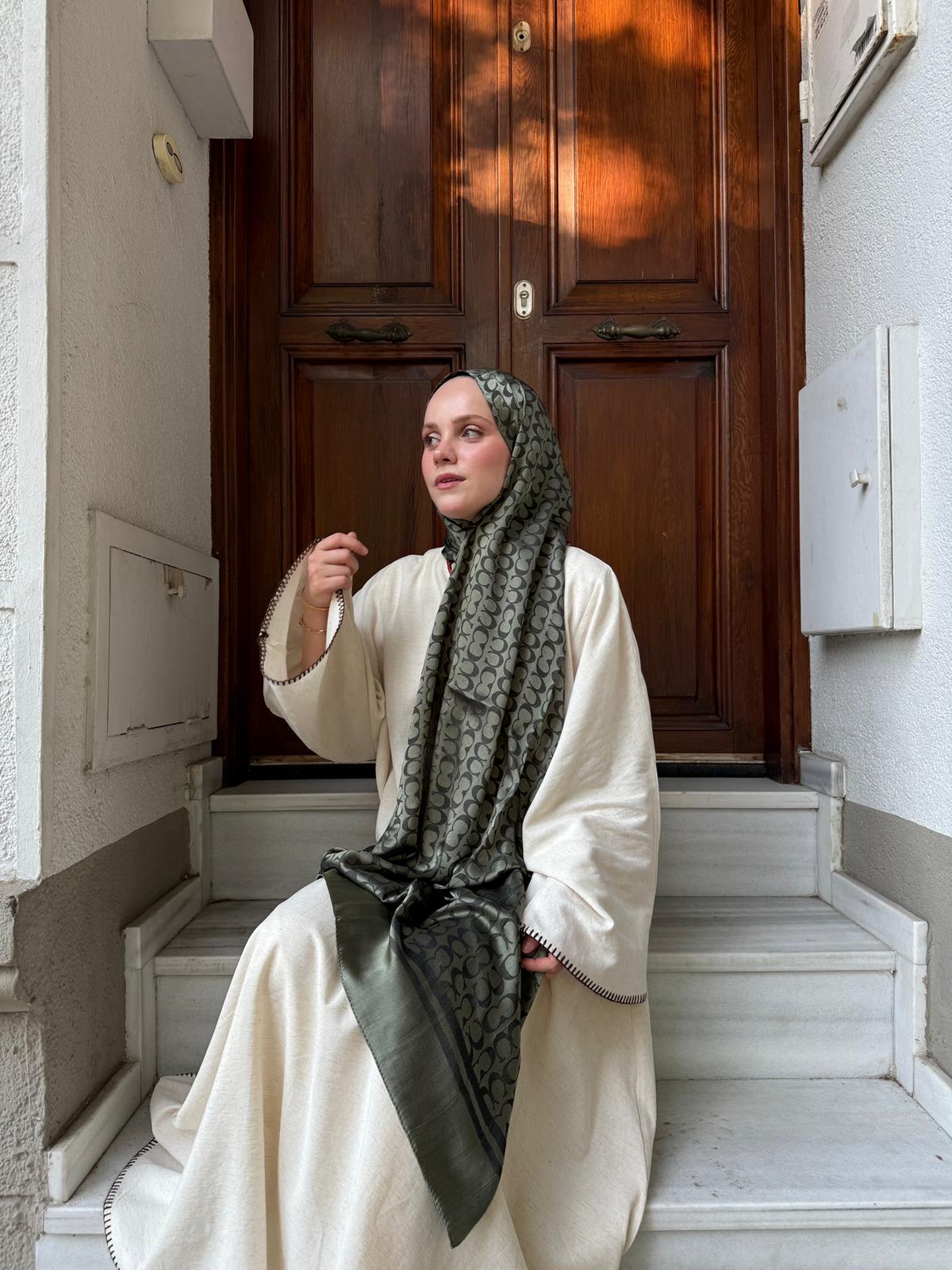 Çift Taraflı Pamuk İpek Şal
