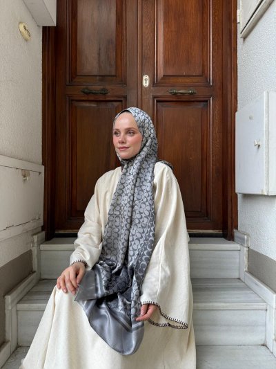 Çift Taraflı Pamuk İpek Şal